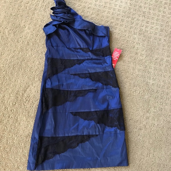 1 shoulder club evening dress -new- NEW WITH TAG - Picture 1 of 5